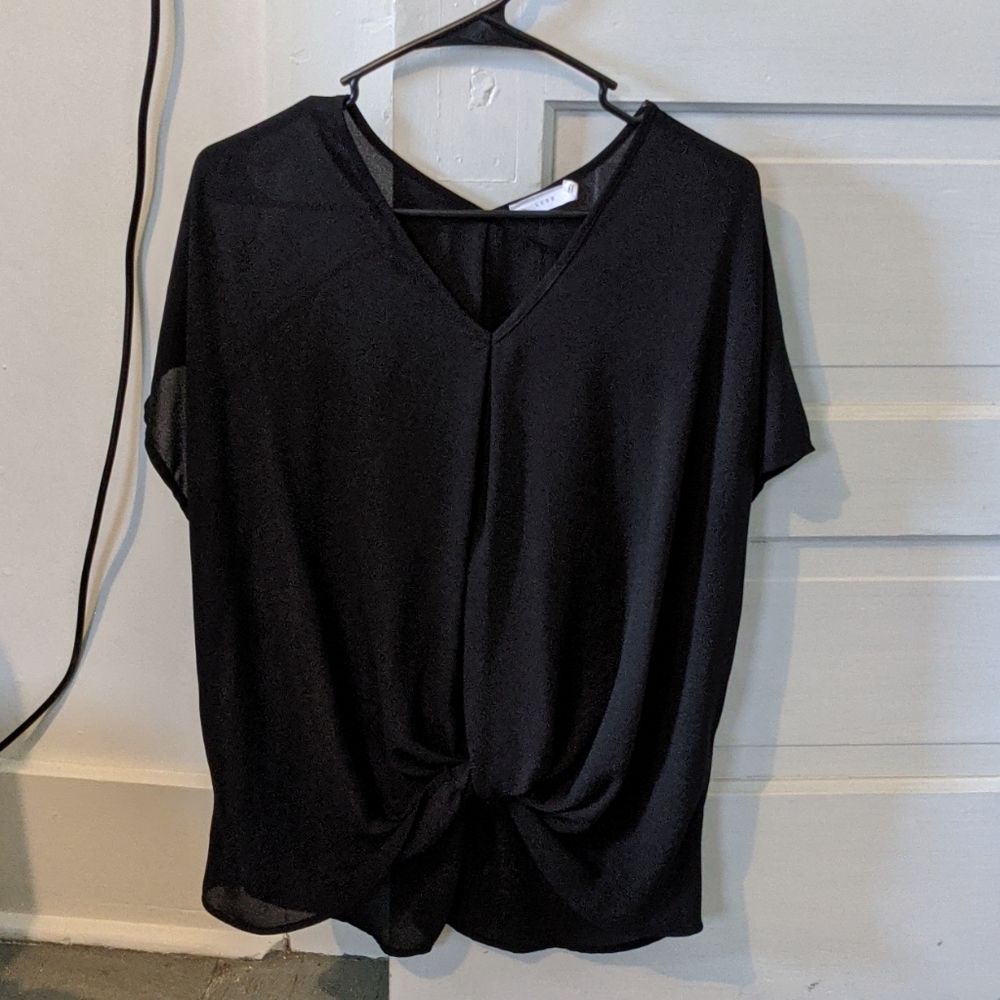 Tie Front Drapey Shirt